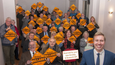 There was a huge turnout at Michael Mullaney's campaign laiunch